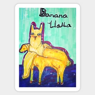 banana llama Sticker